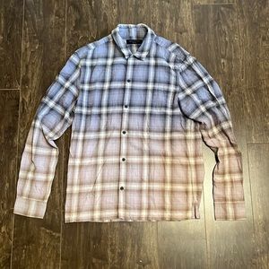 All Saints two-tone cotton button down